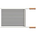 Ver imagem 5 de Grelha Tramontina Churrasco Em Aço Inox Com Cabo De Madeira Natural 50x41 Cm Tramontina