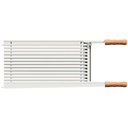 Ver imagem 7 de Grelha Tramontina Churrasco Em Aço Inox Com Cabo De Madeira Natural 50x41 Cm Tramontina