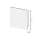 Ver imagem 4 de Kit 5 Rodapés de Poliestireno Arquitech 50007 Liso 7cm 2,40m Branco