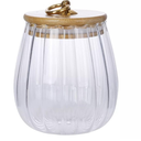 Ver imagem 3 de Pote de Vidro Riscas com Tampa de Bambu 600ml