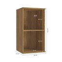 Ver imagem 5 de Armário Aéreo Celeste Kappesberg 100% Mdf 1 Porta Nogueira/branco 40cm