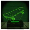 Luminária Led 3d | Skate Skatista | Abajur 2 - 1