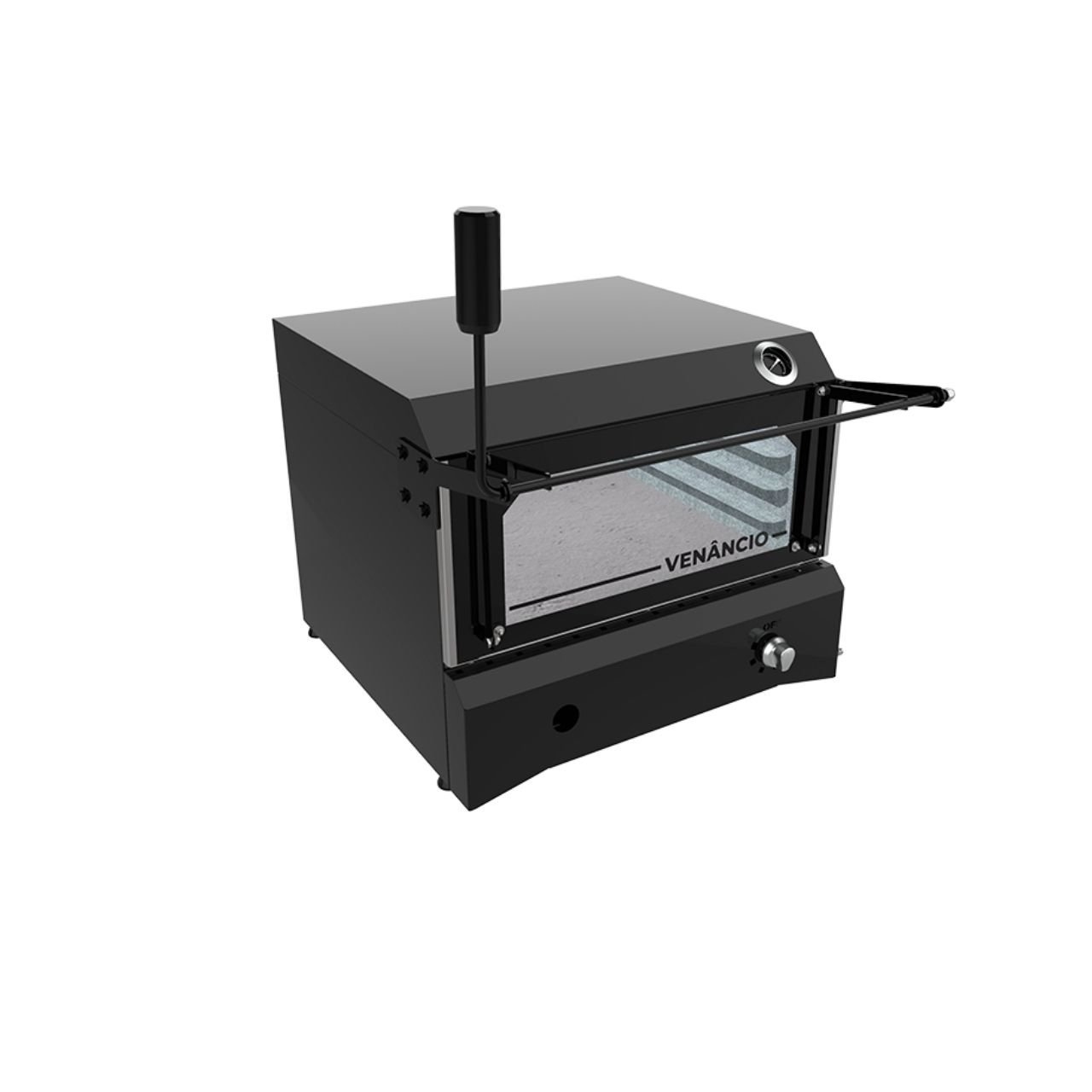 Forno de Lastro Roma 50 a Gás Preto FIRI50 Venâncio - 2