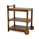 Ver imagem 1 de Carrinho de Chá de Madeira Brut - Iaza Moveis