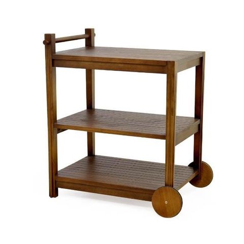 Carrinho de Chá de Madeira Brut - Iaza Moveis