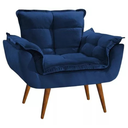 Ver imagem 3 de Kit 2 Poltronas Decorativa Recepção Clinica Opala Suede - Twdecora
