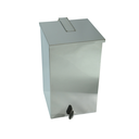 Ver imagem 1 de Lixeira Quadrada Pedal 50l de Aço Inox