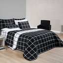 Ver imagem 3 de Cobre Leito King Square Micropercal 200 fios 3pç - Preto