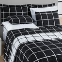 Ver imagem 2 de Cobre Leito King Square Micropercal 200 fios 3pç - Preto