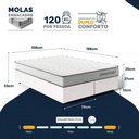 Ver imagem 2 de Cama Box Queen com Colchão de Molas Ensacadas Double Comfort 158 x 198 x 59 cm