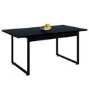Ver imagem 1 de Mesa de Jantar Estilo Industrial Luxo Pés de Ferro Tampo 160x80cm para Sala e Cozinha Área Gourmet