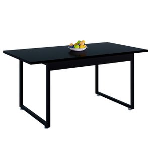 Mesa de Jantar Estilo Industrial Luxo Pés de Ferro Tampo 160x80cm para Sala e Cozinha Área Gourmet