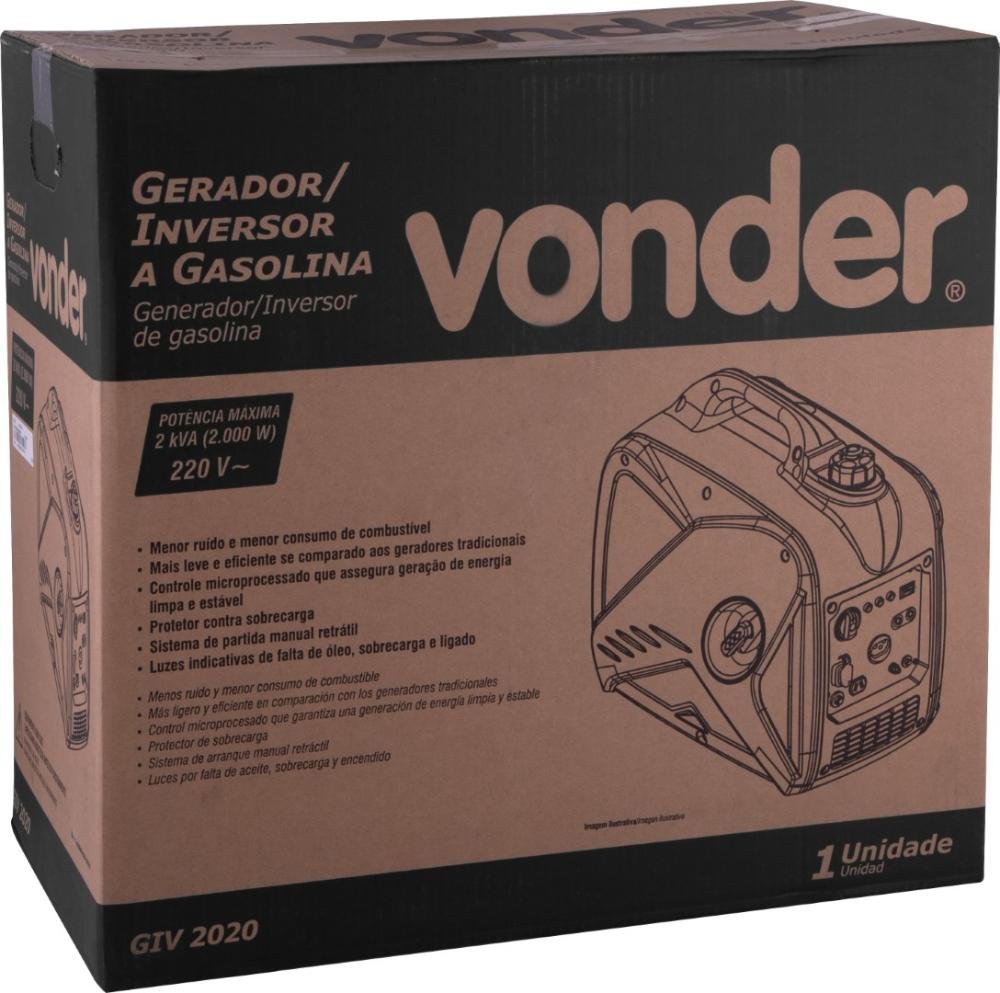 Inversor à Gasolina 2000W 220V Giv 2020 Vonder - 10