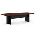 Ver mais imagens de Mesa de Reunião Diretoria Abaulada - 3,20x1,20m - Workstart - Marsala/Preto - 21017