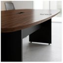 Ver imagem 5 de Mesa de Reunião Diretoria Abaulada - 3,20x1,20m - Workstart - Marsala/Preto - 21017