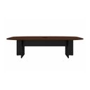 Ver imagem 4 de Mesa de Reunião Diretoria Abaulada - 3,20x1,20m - Workstart - Marsala/Preto - 21017