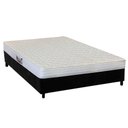 Ver imagem 1 de Cama Box Casal: Colchão Ortopédico Herval AG65 Frontier + Base CRC Suede Black(138x188)