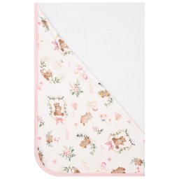 Toalha de Banho Bebê Ursinhos Rosa 90x70 Cm - Hug - 1