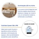 Ver imagem 6 de Cabeceira Queen com Nicho e LED 100% MDF Aurora Yescasa