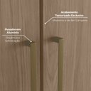 Ver imagem 6 de Guarda-Roupa Modulado de Canto Oblíquo 5 Portas MDF Seletto Marrom/Areia/Jequetibá