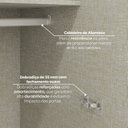 Ver mais imagens de Guarda-Roupa Modulado de Canto Oblíquo 5 Portas MDF Seletto Marrom/Areia/Jequetibá
