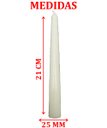 Ver imagem 4 de Conjunto 6 Vela Decoração Natalina Branca para Castiçal 21cm