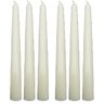 Conjunto 6 Vela Decoração Natalina Branca para Castiçal 21cm - 1
