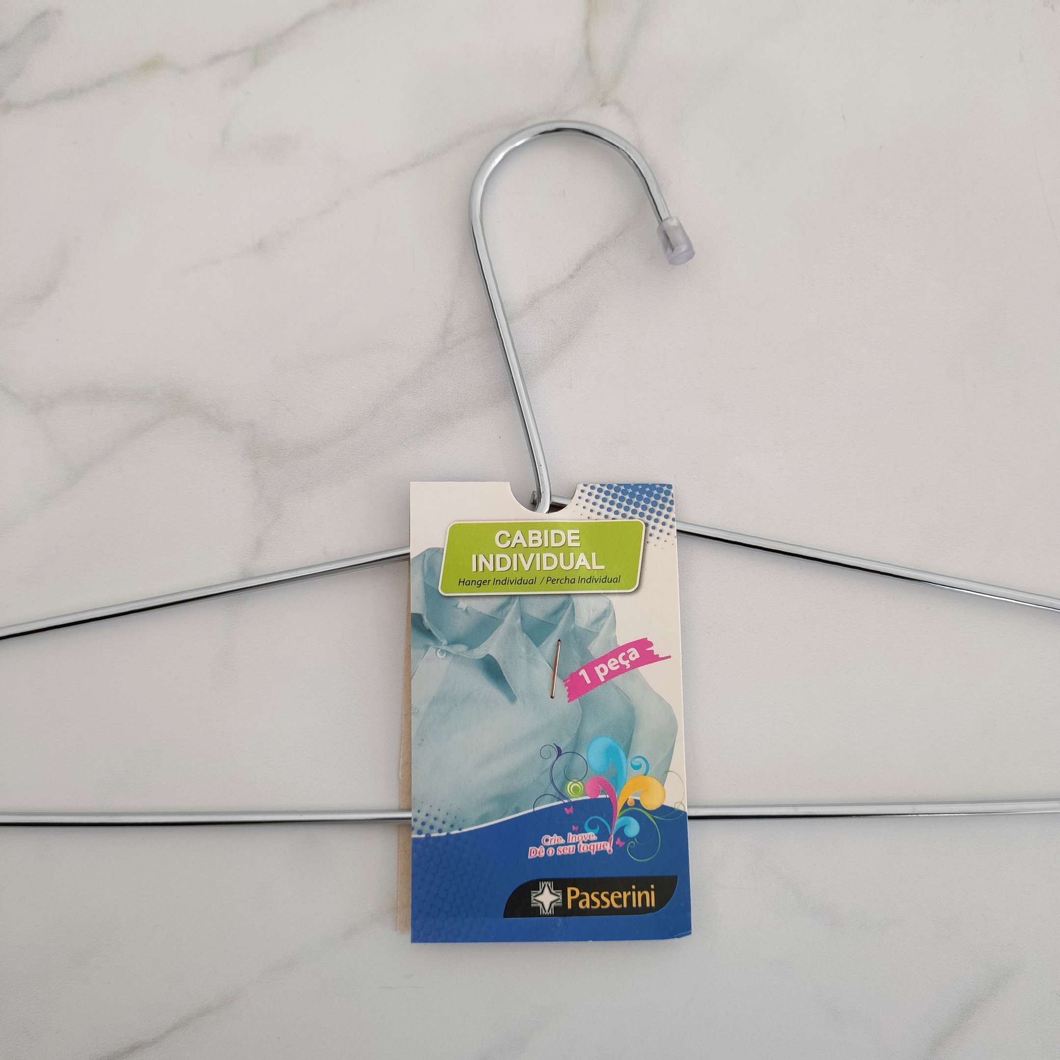 Kit 12 Cabides Simples Aço Cromado para Guarda Roupas e Closets ...