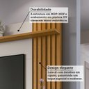 Ver imagem 6 de Estante Home para TV até 55 Polegadas 187x160cm 1 Porta Basculante Ripado Kassiopi Espresso Móveis