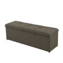 Ver imagem 2 de Calçadeira Recamier Baú 138cm para Cama Casal Toquío Vilajo:Suede Marrom