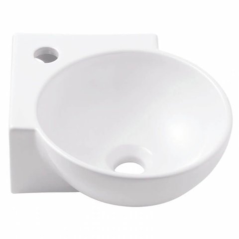 Lavatório de Canto Suspenso M Branco 395x290mm - Incepa