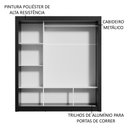 Ver imagem 6 de Guarda-Roupa Casal Madesa Mônaco 3 Portas de Correr Preto/Rustic Cor:Preto/Rustic
