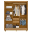 Ver imagem 3 de Guarda Roupa Casal 3p Espelho 164 Cm Bolivia Freijo Cinza Moval