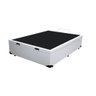 Cama Box Baú Casal em sintético branco com Pistão a gás - 138x188 - 2