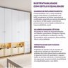 Guarda-roupa Modulado Infantil com Led 3 Peças 5 Portas Wave Casatema MadeiraOriginals - 11