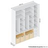 Guarda-roupa Modulado Infantil com Led 3 Peças 5 Portas Wave Casatema MadeiraOriginals - 4