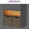 Guarda-roupa Modulado Infantil com Led 3 Peças 5 Portas Wave Casatema MadeiraOriginals - 7