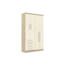 Ver imagem 2 de Guarda Roupa Modulado 4 Portas 4 Gavetas 193 Master Avelã Rústico/ártico Rústico - Eucamóveis