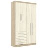 Guarda Roupa Modulado 4 Portas 4 Gavetas 193 Master Avelã Rústico/ártico Rústico - Eucamóveis - 1