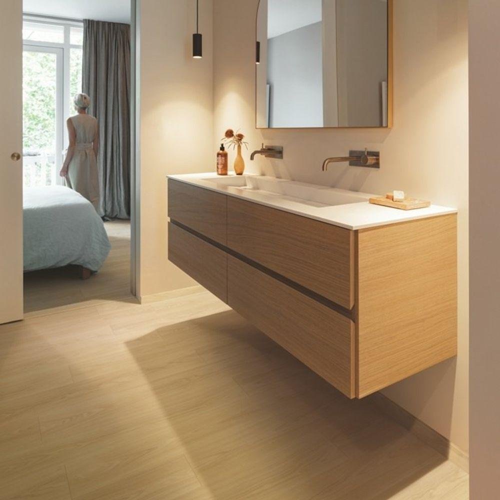 Piso Laminado Quick-step Classic 2,050m² Carvalho Biscoito Marrom