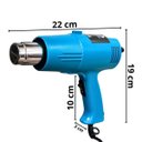 Ver imagem 2 de Soprador Térmico Ar Quente 2000W com 2 Temperaturas 350° 600° Cabo 1,7m 110V Importway IWST01-127V