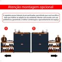 Ver imagem 6 de Sapateira Vertical 2 Gavetas Basculantes Banco Prateleira Hall Entrada Canto Quarto Retrô Azul/