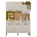 Ver imagem 1 de Armário de Cozinha Compacta 132cm Stella Freijó/soft Z06 - Mpozenato
