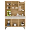 Ver imagem 5 de Armário de Cozinha Compacta 132cm Stella Freijó/soft Z06 - Mpozenato