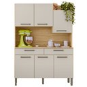 Ver imagem 6 de Armário de Cozinha Compacta 132cm Stella Freijó/soft Z06 - Mpozenato