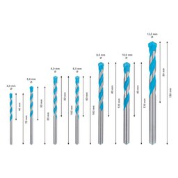 Broca Exp Cyl-9 Diâmetro 4-5-6-6-8-10-12mm - 4