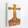 Quadro Desenho Jesus Cristo Crucificado Canvas 100x70cm - 2