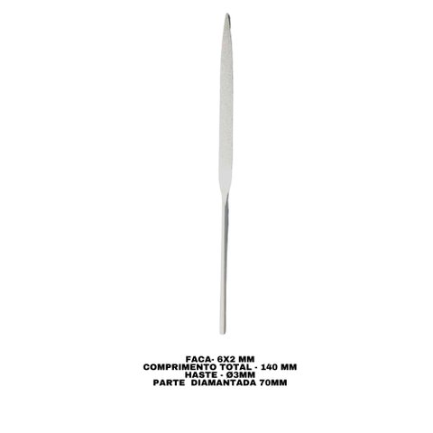 Lima Diamantada Profissional Individual Agulha 140mm - FACA PF-107LV - #400