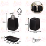 Kit Banheiro Lavabo P/ Sabonete Líquido Escova Black / 105 - 3