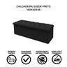 Calçadeira Baú Solteiro 140cm Preto - 5